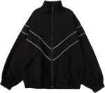 Unisex Vintage Patchwork Hip Hop Windbreaker Bomber Jacket