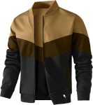 Men's Color Block Lightweight Casual Bomber Jacket