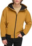 Men's Hooded Water Resistant Softshell Bomber Jacket