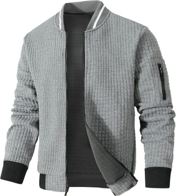 Men's Lightweight Casual Varsity Bomber Coat