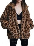 Women's Zip Up Western Aztec Print Sherpa Fleece Jacket with Pockets